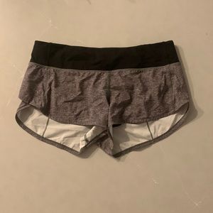 Lululemon Grey Speed Up High-Rise Lined Short 2.5”